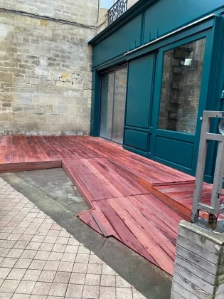 Terrasse bois en Padouk